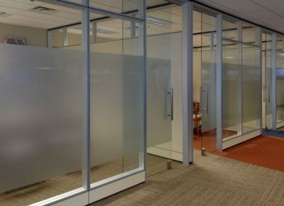 frosted glass partitions vs clear