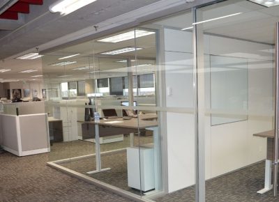 infuse office with energy using glass partition walls
