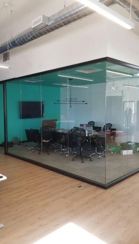 frameless glass partitions