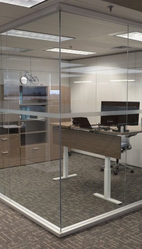 new frameless glass partitions