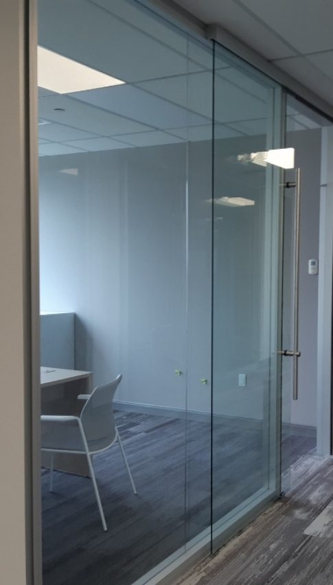 new glass partitions