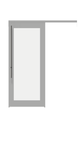 Illustration of a framed glass french sliding door from IMT